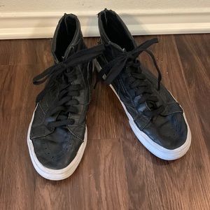 Vans Faux Leather High Tops